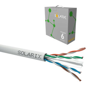 Kabel instalační Solarix CAT6 UTP nestíněný PVC 100 m/bal.