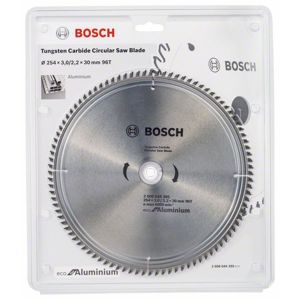 Kotouč pilový Bosch Eco for Aluminium 254×30×3 mm 96 z.