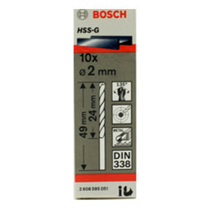 Vrták do kovu Bosch HSS-G DIN 338 2×24×49 mm 10 ks