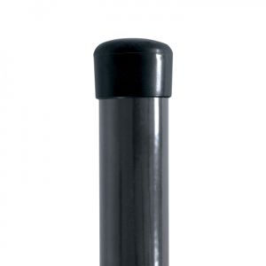 Sloupek kulatý Ideal Zn + PVC bez příchytky antracit průměr 48 mm výška 2,0 m