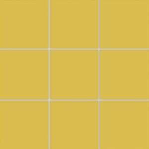 Dlažba Rako Color Two 10×10 cm tmavě žlutá matná GRS0K642