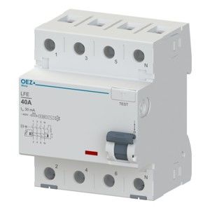 Chránič proudový 4pól 40 A, OEZ 40-4-030AC