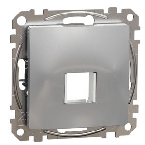 Kryt zásuvka datová jednonásobná Schneider Sedna Design aluminium