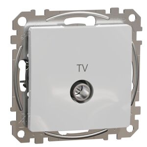 Zásuvka anténní koncová Schneider Sedna Design TV aluminium