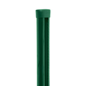 Sloupek kulatý s montážní lištou Pilclip Zn + PVC zelený průměr 48 mm výška 2,3 m