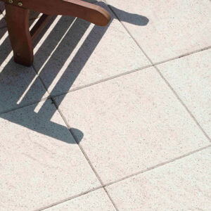 Dlažba betonová BEST TERASOVÁ reliéfní rubio tryskaná bílá400×400×40 mm