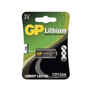 Baterie CR123A, GP Lithium