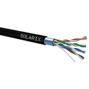 Kabel instalační Solarix CAT5e FTP stíněný PE 100 m