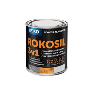 Barva samozákladující Rokosil akryl 3v1 RK 300 slon. kost 0,6 l