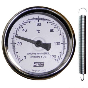 Teploměr bimetalový příložný 63 mm, 0-120°C
