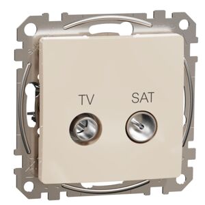 Zásuvka anténní koncová Schneider Sedna Design TV/SAT 7 dB béžová