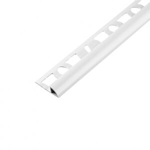 Lišta ukončovací obloučková Acara PVC bílá 9 mm