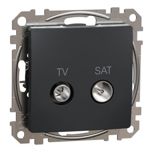 Zásuvka anténní koncová Schneider Sedna Design TV/SAT 7 dB antracit