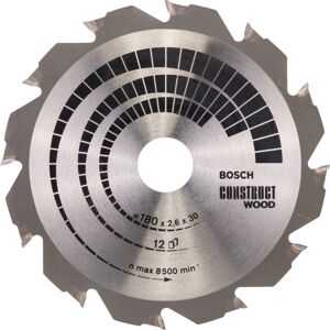 Kotouč pilový Bosch Construct Wood 180×30/20×1,6 mm 12 z.