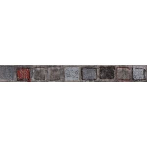 Listela Rako Concept 4,3×40 cm šedá Monopoli WLAMH013